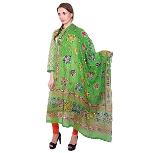 women39s embroidered cotton dupatta