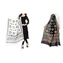 Women's Embroidered Cotton Dupatta