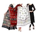 Women's Embroidered Cotton Dupatta