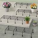 Metal Plant Stand Set of 4, Outdoor Balcony Flower Pot Stand