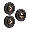 Black Mountain 3 Pcs Bearing Pulley Wheel Replace for Gym Equipment Part Cable Merchine Climbing Pulley