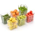 Black Olive Fridge Storage Containers Multipurpose Transparent