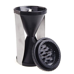black olive multipurpose slicer cutter-dual stainless steel cutting blades spiral slicer for zucchini spaghetti noodles- veg salad maker slicer for kitchen vegetable spiral slicer