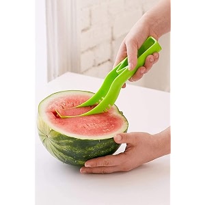 black olive multipurpose slicer cutter-dual stainless steel cutting blades spiral slicer for zucchini spaghetti noodles- veg salad maker slicer for kitchen watermelon slicer