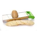 Black Olive Plain Slicer - Stainless Steel Manual Potato Chips Cutter &amp; Vegetable Cutter for Kitchen, Plain Slicer for Making Plain Chips at Home Kitchen &amp; Restaurant, Veg Salad Maker
