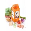 Black Olive Multipurpose Slicer Cutter-Dual Stainless Steel Cutting Blades Spiral Slicer for Zucchini Spaghetti Noodles- Veg. Salad Maker Slicer for Kitchen (Slicer &amp; Grater 10 in 1)