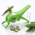 Black Olive Multipurpose Slicer Cutter-Dual Stainless Steel Cutting Blades Spiral Slicer for Zucchini Spaghetti Noodles- Veg. Salad Maker Slicer for Kitchen (Vegetable Cutter (Multicutter))