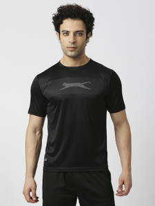 BLACK PANTHER Printed Men Round Neck Black