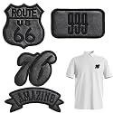 Black Patches for Clothes, Leather Repair Patch, 4 Pcs Black Self-Adhesive Repair Patches - No-Sew Fabric Stickers for Down Jackets, Leather Coats, Bags & Clothing