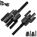 Black PVC Pipe Threader Kit, 1/2 and 3/4 Inch, Drill Compatible Tool