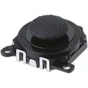 Black Replacement Parts Analog 3D Button Thumbstick Stick Joystick Rocker with Cap for PSP 1000 1001，Accessories，PSP Accessory Kits