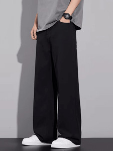 BLACK REY Loose Fit Men Black Jeans