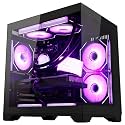 Black RGB Prebuilt Gaming Desktop PC AMD