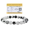 Black Rutilated Quartz Bracelet For Women Men With Healing Crystal