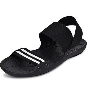 black sandals Flip Flops for Men