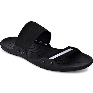 black sandals Flip Flops for Men