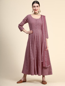 black scissor women embroidered anarkali kurta
