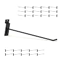Black Slatwall Hooks 10 Inch 25PC, Heavy Duty Slatwall Accessories, Slat Wall Tool Hanger