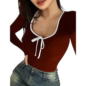 Black Slim Fit Scoop Neck Top Long