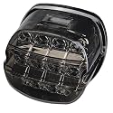 Black Strobing LED Tail Light Upgrade HD Tail Lights Assemblies for Harley Dyna Road King Electra Glide Street Bob Touring, harley davidson parts, led lights for motorcycles（Black）