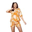BLACK TEETAR Women Pajama Set Printed Cord-Set