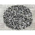Black Tourmaline with Quartz Chips – Natural Mini Black Tourmaline with Quartz Stones, Crushed Undrilled Black Tourmaline with Quartz, Semi-Tumbled Genuine Black Tourmaline with Quartz (1/2 lb)