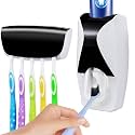 Black : WAYCOM Dust-proof Toothpaste Dispenser Toothpaste Squeezer Kit (Black)