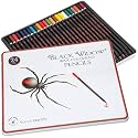 Black Widow Coloured Pencils for Adults The Best Colour Pencil Set Adult Colouring Books A 24 Piece Blackwood Drawing Kit Available to Use