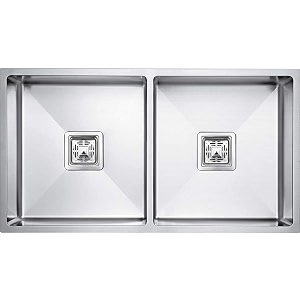 blackado double bowl rectangular handmade 304 grade stainless steel drainboard satin finish modular kitchen accessories sinks 32x18x1034