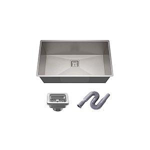 blackado 304 grade stainless steel single bowl hand made kitchen sinks 27  20  10 inches 27  20  10 single bowl