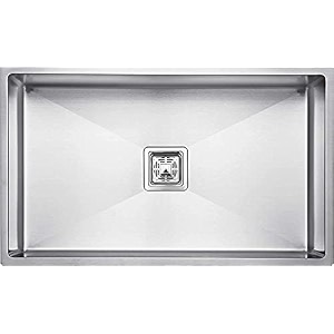 blackado 304 grade stainless steel single bowl hand made kitchen sink b 30  18  10 30  18  10 satin matt finish