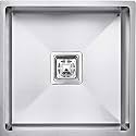 304 GRADE STAINLESS STEEL SINGLE BOWL HAND MADE KITCHEN SINK B (18 * 16 * 10, 18 * 16 * 10 SINGLE BOWL) - SATIN FINISH (SILVER)