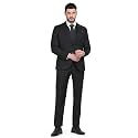 Blackberrys Men Wool-Blend Textured Slim Fit Navy