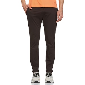 blackberrys men39s cotton solid slim fit casual trousers