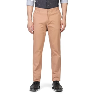 blackberrys men39s cotton solid slim fit casual trousers