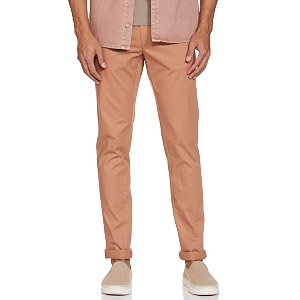 blackberrys men39s cotton solid slim fit casual trousers