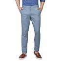 Blackberrys Men's Cotton Solid Slim Fit Casual Trousers
