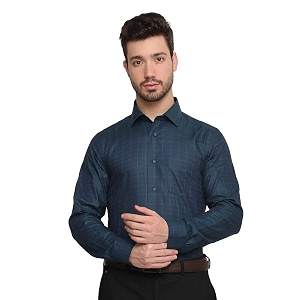 blackberrys Checks Cotton Slim Fit Mens Work