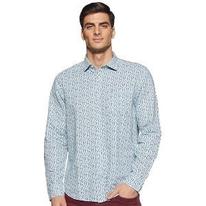 blackberrys Mens Printed Slim fit Casual Shirt