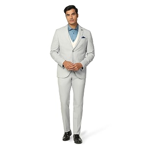 Blackberrys Mens Slim Fit Checked 3-Piece Suit