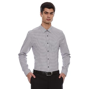 blackberrys Mens Solid Slim fit Formal Shirt