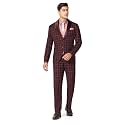 Blackberrys Men Poly-Blend Checks Slim Fit Shawl
