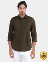 Blackberrys Men Printed Casual Brown Shirt