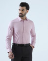 Blackberrys Men Self Design Formal Pink Shirt