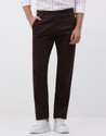 Blackberrys Men Slim Fit Brown Cotton Blend