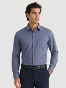 Blackberrys Men Slim Fit Self Design Cut