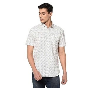 blackberrys Mens Slim Fit Printed Shirt A205480W1MS20FL-P