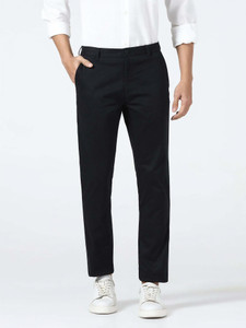 Blackberrys Slim Fit Men Black Trousers