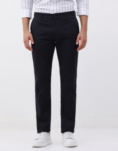 Blackberrys Slim Fit Men Dark Blue Trousers