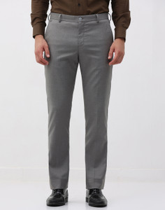Blackberrys Slim Fit Men Grey Trousers